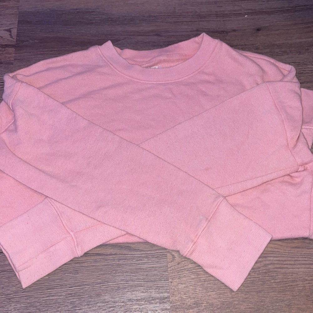 pink crewneck